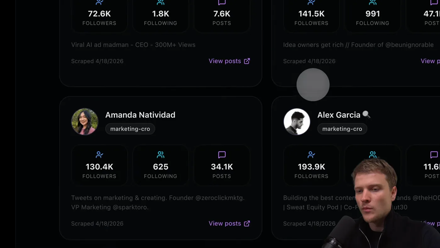 A source post beside the generated post and its infographic